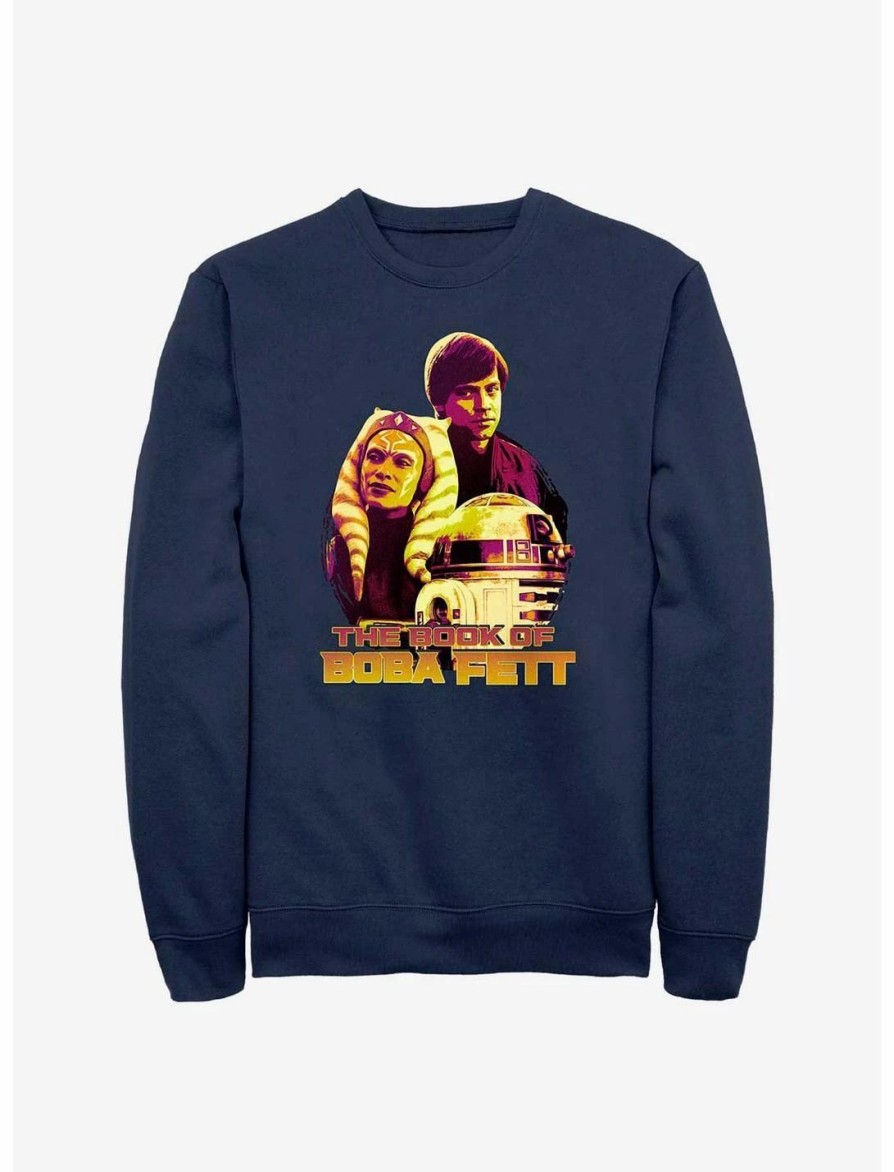 Sweaters And Cardigans * | Null Star Wars Book Of Boba Fett Ahsoka Luke & R2 Sweatshirt