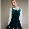 Dresses * | Hunivers Her Universe Disney Holiday Velvet Long-Sleeve Dress