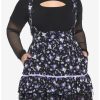 Bottoms * | Hunivers Kuromi Fortune Teller Tiered Suspender Skirt Plus Size