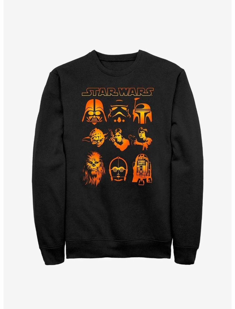 Sweaters And Cardigans * | Null Star Wars Halloween Heads Sweatshirt