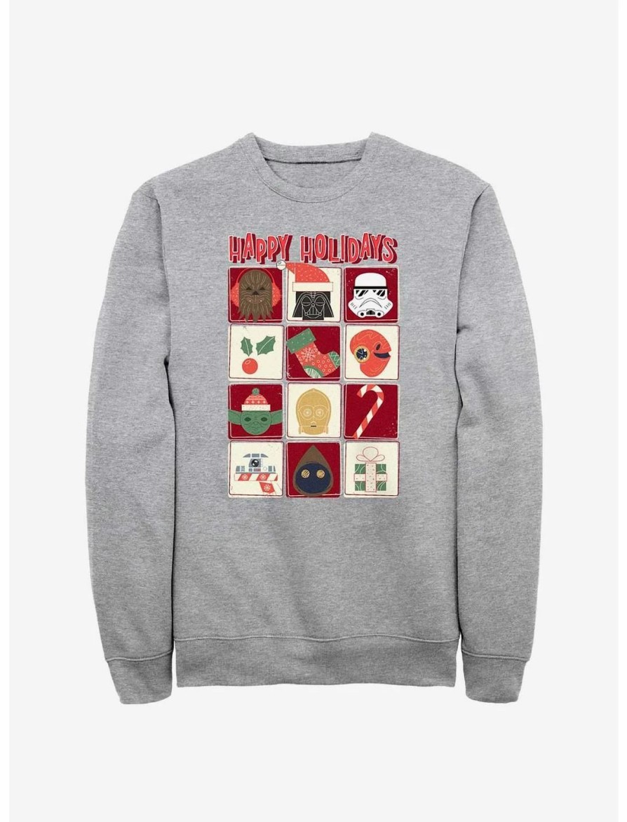 Sweaters And Cardigans * | Null Star Wars Holiday Icons Sweatshirt