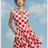 Dresses * | Hunivers Her Universe Marvel Avengers Icons Gingham Tiered Dress