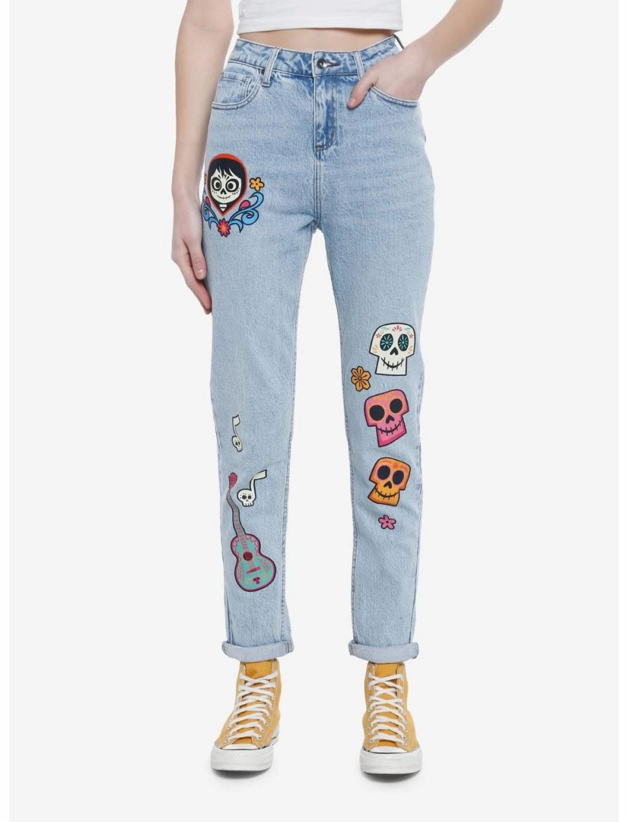 Bottoms * | Hunivers Disney Pixar Coco Mom Jeans