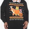 Hoodies And Sweatshirts * | Hunivers Her Universe Disney Halloween Winnie The Pooh & Friends Collared Sweatshirt Plus Size