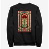 Sweaters And Cardigans * | Null Stranger Things Stained Glass Door Sweatshirt