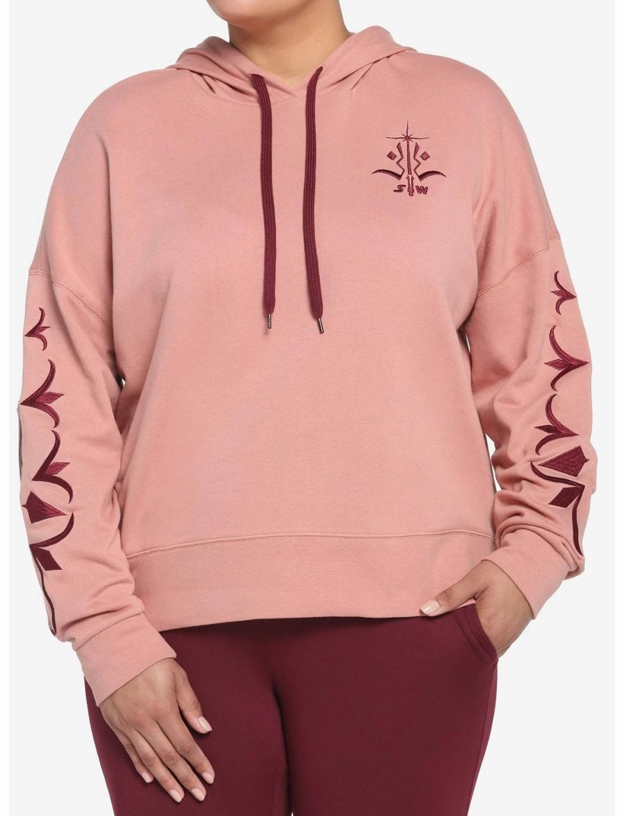 Hoodies And Sweatshirts * | Hunivers Her Universe Star Wars Ahsoka Tano Embroidered Hoodie Plus Size