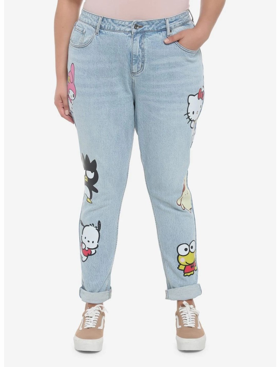 Bottoms * | Hunivers Hello Kitty And Friends Mom Jeans Plus Size