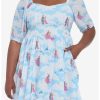 Dresses * | Hunivers Disney Sleeping Beauty Clouds Long-Sleeve Dress Plus Size