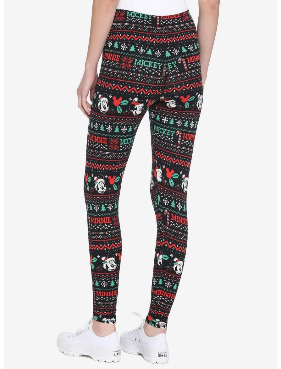 Bottoms * | Hunivers Her Universe Disney Holiday Fair Isle Leggings