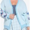 Sweaters And Cardigans * | Hunivers Her Universe Disney Lilo & Stitch Stay Weird Skimmer Cardigan Plus Size