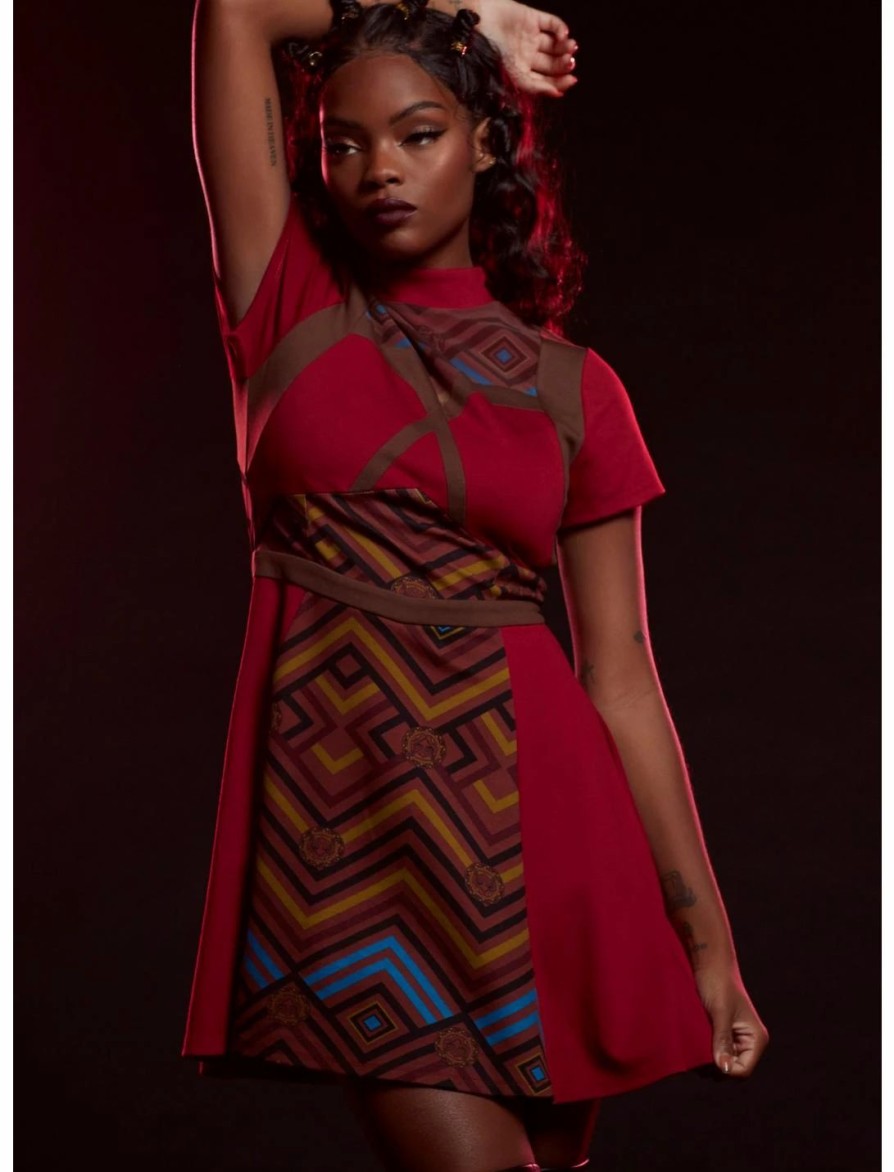 Dresses * | Hunivers Her Universe Marvel Black Panther: Wakanda Forever Dora Milaje Dress