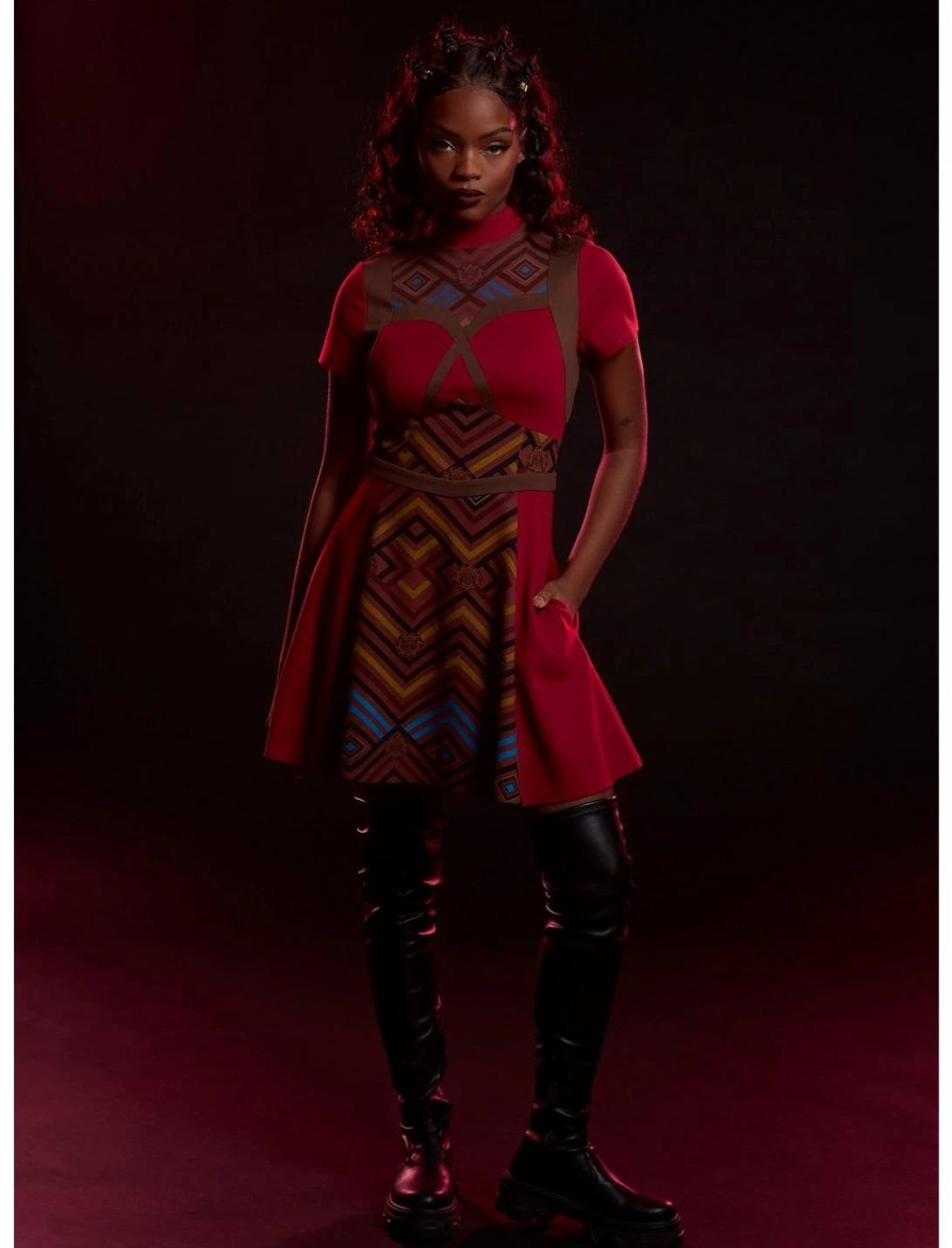 Dresses * | Hunivers Her Universe Marvel Black Panther: Wakanda Forever Dora Milaje Dress