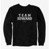 Sweaters And Cardigans * | Null Twilight Team Edward Collegiate Font Sweatshirt