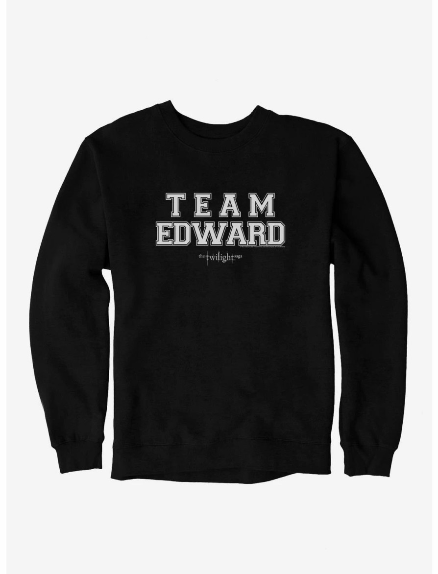 Sweaters And Cardigans * | Null Twilight Team Edward Collegiate Font Sweatshirt