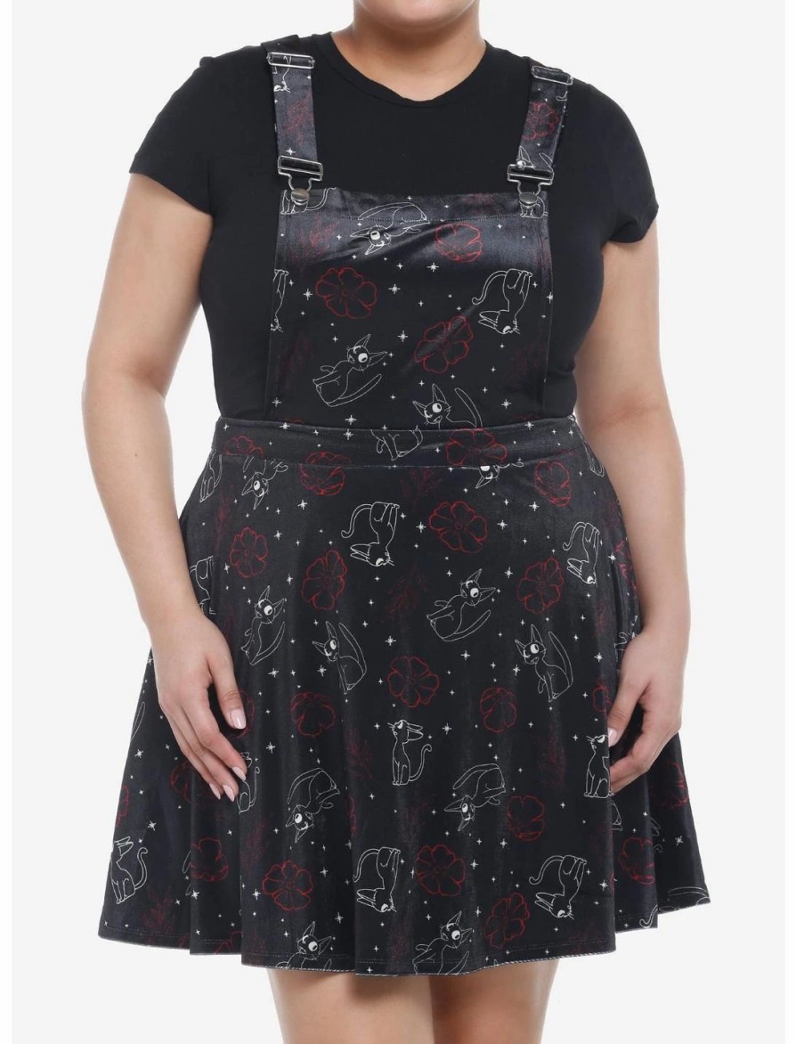 Dresses * | Hunivers Her Universe Studio Ghibli Kiki'S Delivery Service Jiji Star Velvet Skirtall Plus Size