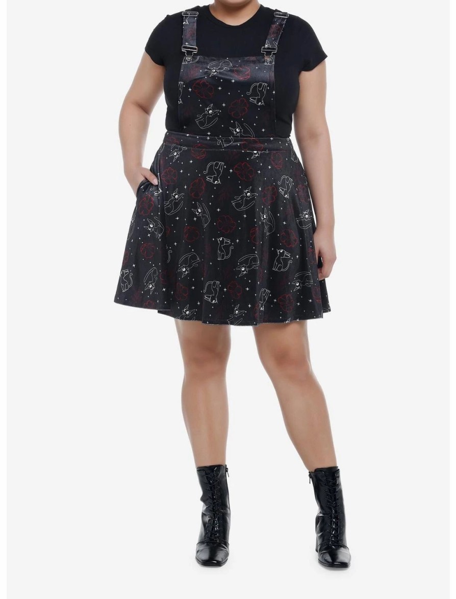 Dresses * | Hunivers Her Universe Studio Ghibli Kiki'S Delivery Service Jiji Star Velvet Skirtall Plus Size