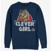 Sweaters And Cardigans * | Null Jurassic Park Real Clever Sweatshirt