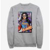 Sweaters And Cardigans * | Null Marvel Ms. Marvel Cover Sweatshirt