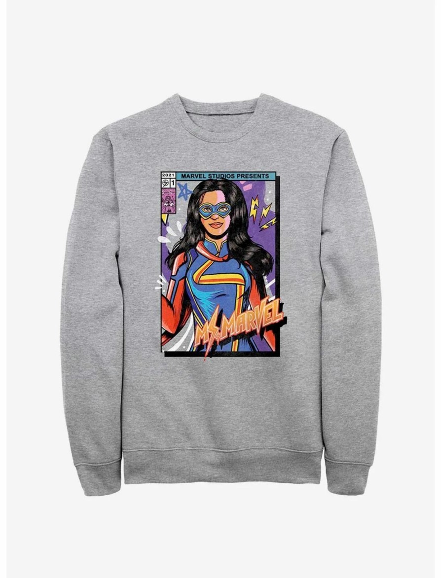 Sweaters And Cardigans * | Null Marvel Ms. Marvel Cover Sweatshirt