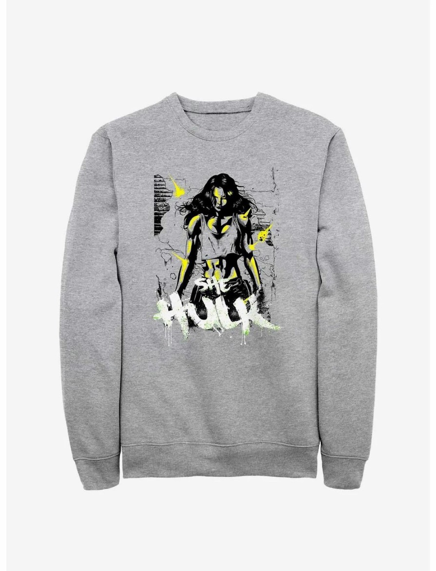 Sweaters And Cardigans * | Null Marvel She-Hulk Invincible Sweatshirt