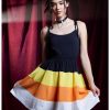 Dresses * | Hunivers Candy Corn Tiered Dress