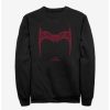 Sweaters And Cardigans * | Null Marvel Doctor Strange In The Multiverse Of Madness Scarlet Witch Helm Sweatshirt