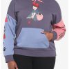 Hoodies And Sweatshirts * | Hunivers Her Universe Studio Ghibli Kiki'S Delivery Service Color-Block Hoodie Plus Size