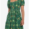 Dresses * | Hunivers Shrek Fiona Plaid Tiered Dress