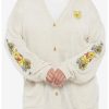 Sweaters And Cardigans * | Hunivers Disney Winnie The Pooh Embroidered Oversized Girls Cardigan Plus Size