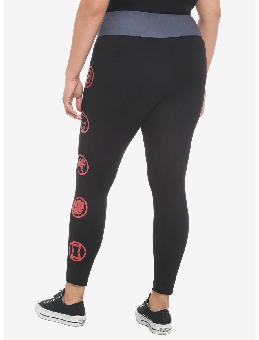 Bottoms * | Hunivers Her Universe Marvel Avengers Icons Leggings Plus Size