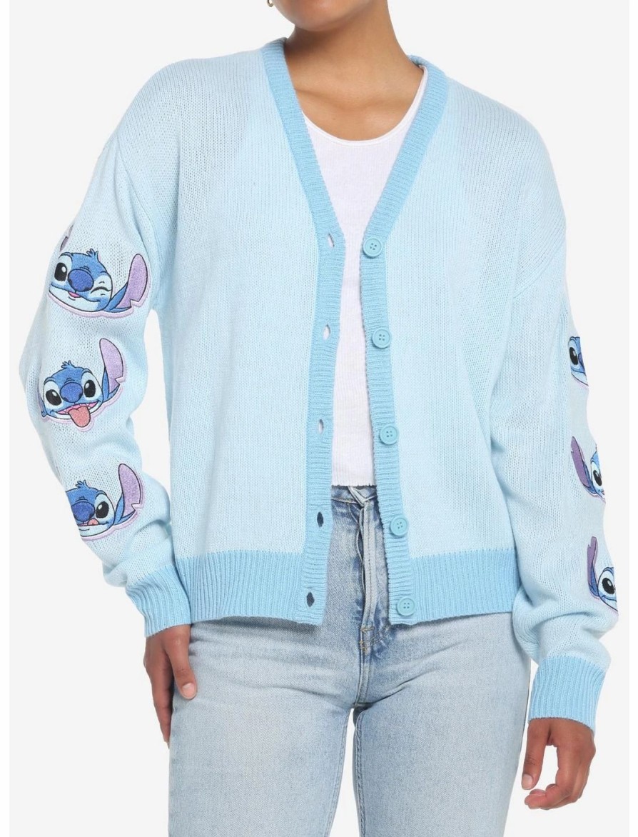 Sweaters And Cardigans * | Hunivers Her Universe Disney Lilo & Stitch Stay Weird Skimmer Cardigan