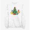 Sweaters And Cardigans * | Null Pokemon Christmas Tree Pikachu, Squirtle, Bulbasaur And Charmander Sweatshirt