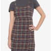 Dresses * | Hunivers The Umbrella Academy Plaid Twofer Dress