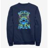 Sweaters And Cardigans * | Null Disney Lilo & Stitch Believe In Your Inner Alien Sweatshirt