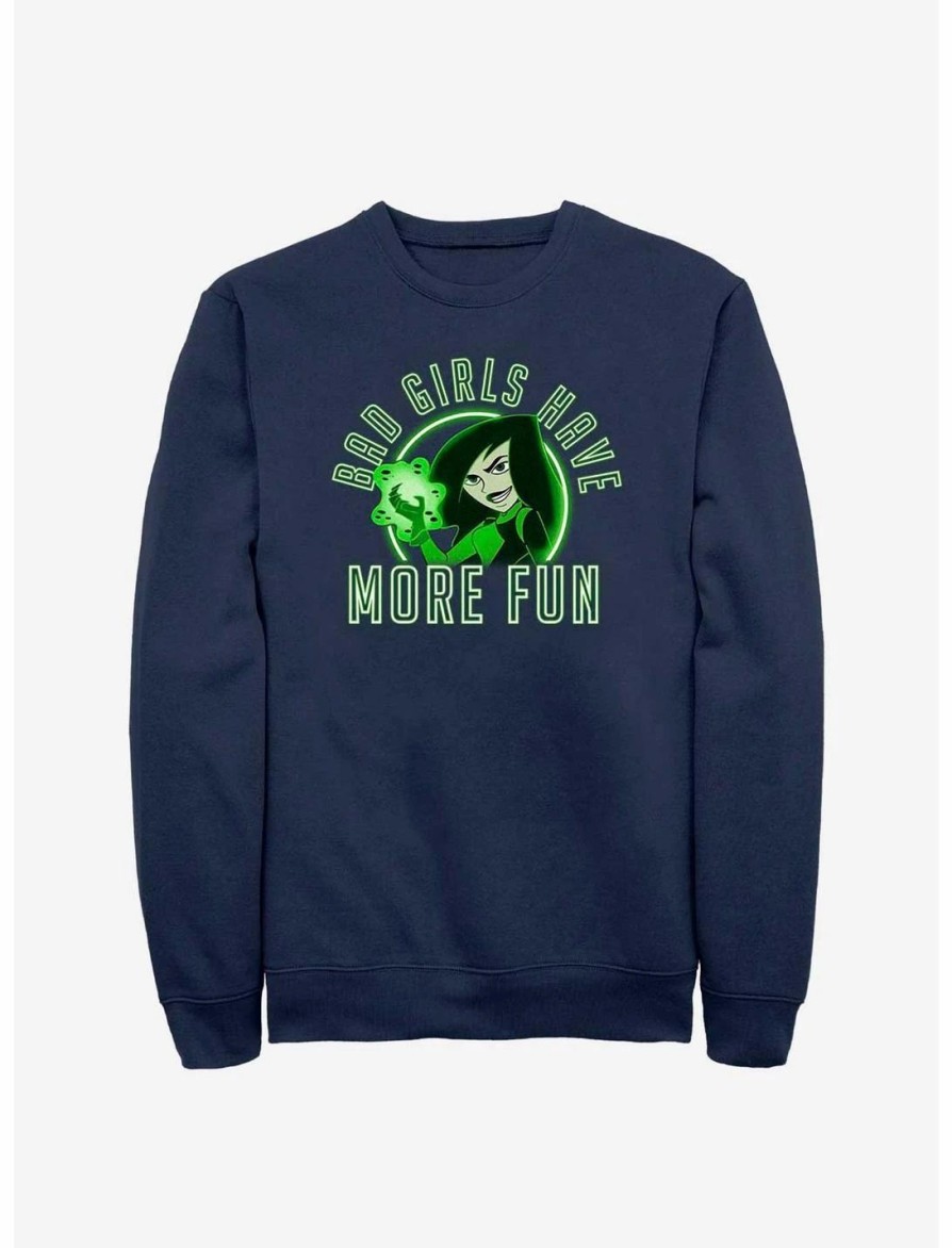 Sweaters And Cardigans * | Null Disney Kim Possible Shego Bad Girls Have More Fun Sweatshirt