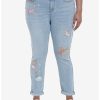 Bottoms * | Hunivers Disney Cinderella Friends Mom Jeans Plus Size