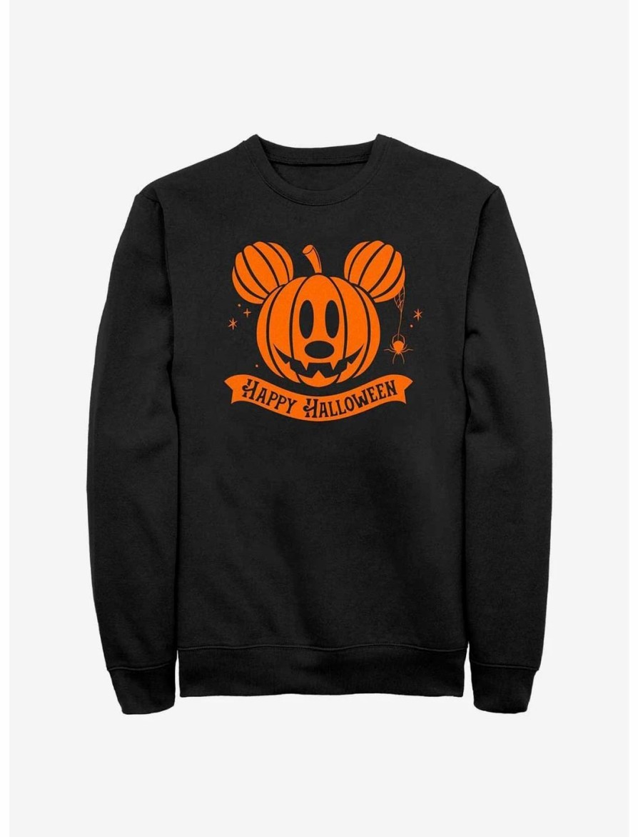 Sweaters And Cardigans * | Null Disney Mickey Mouse Pumpkin Head Sweatshirt