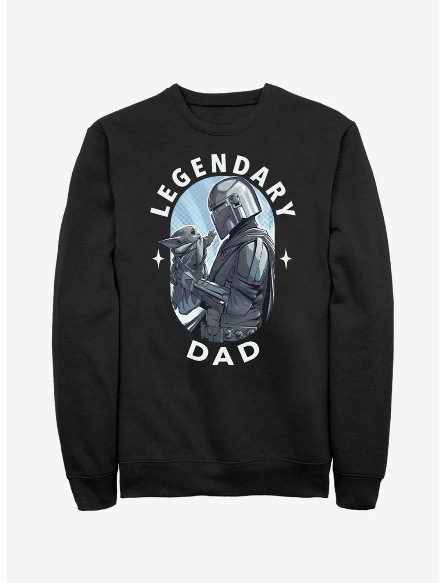 Sweaters And Cardigans * | Null Star Wars The Mandalorian Legendary Dad Sweatshirt