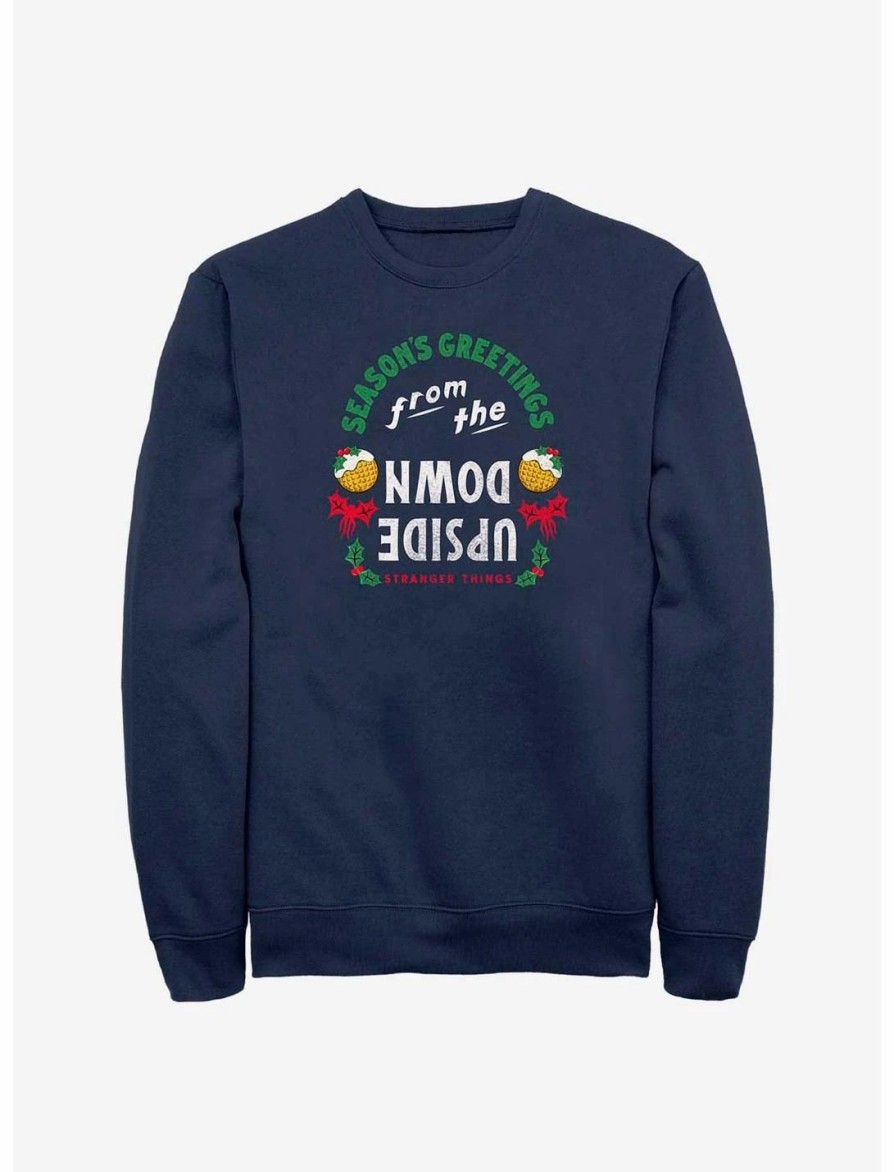 Sweaters And Cardigans * | Null Stranger Things Greetings From The Upside Down Sweatshirt