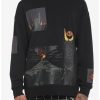 Sweaters And Cardigans * | Hunivers The Lord Of The Rings Sauron Patches Sweatshirt