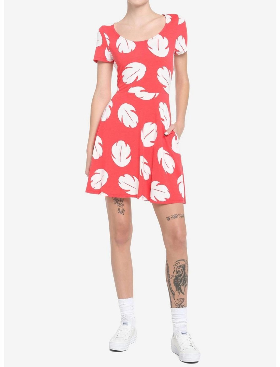 Dresses * | Hunivers Disney Lilo & Stitch Skater Dress