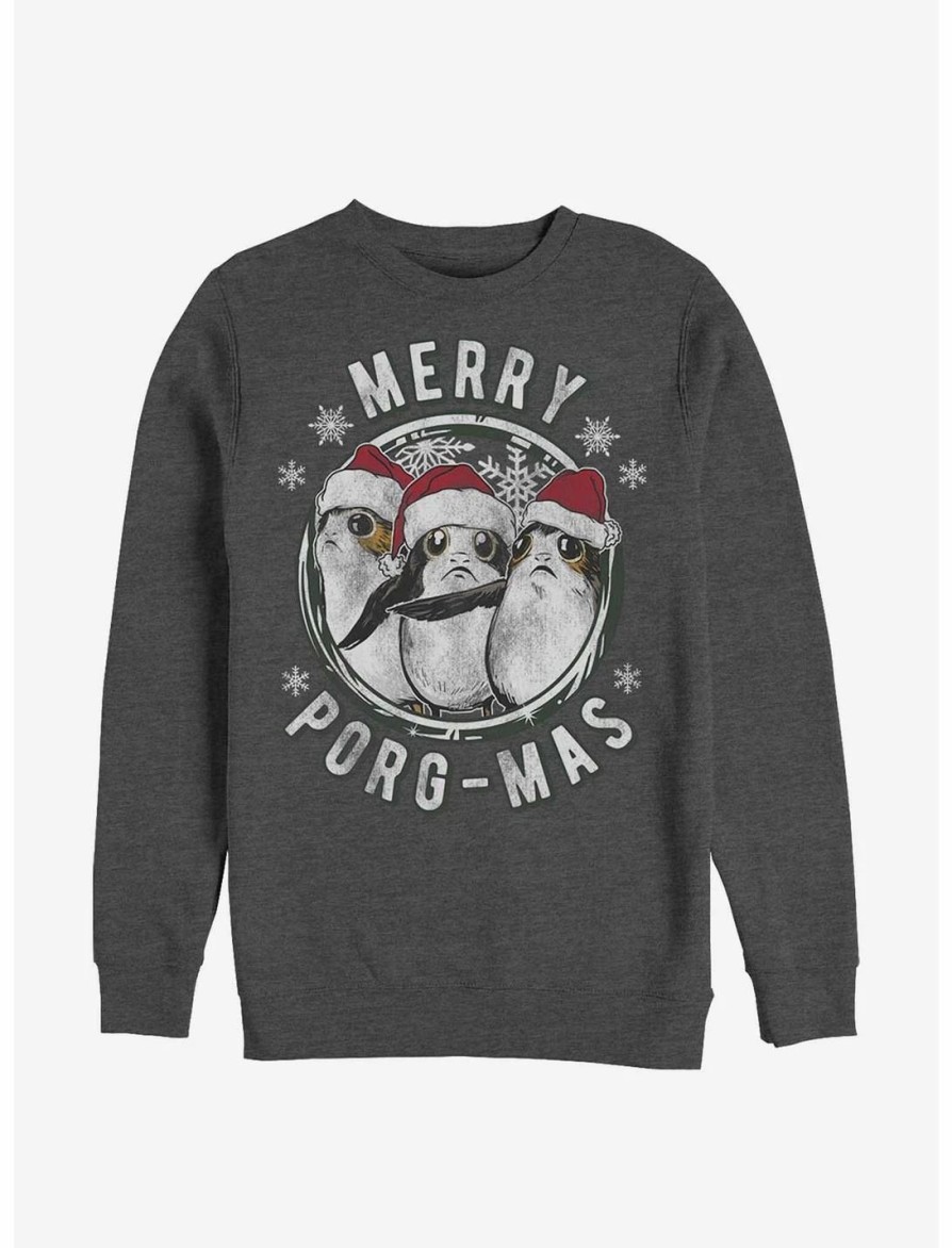 Sweaters And Cardigans * | Null Star Wars Merry Porg-Mas Sweatshirt