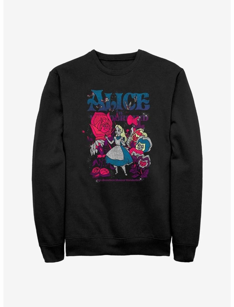 Sweaters And Cardigans * | Null Disney Alice In Wonderland Technicolor Wonderland Sweatshirt