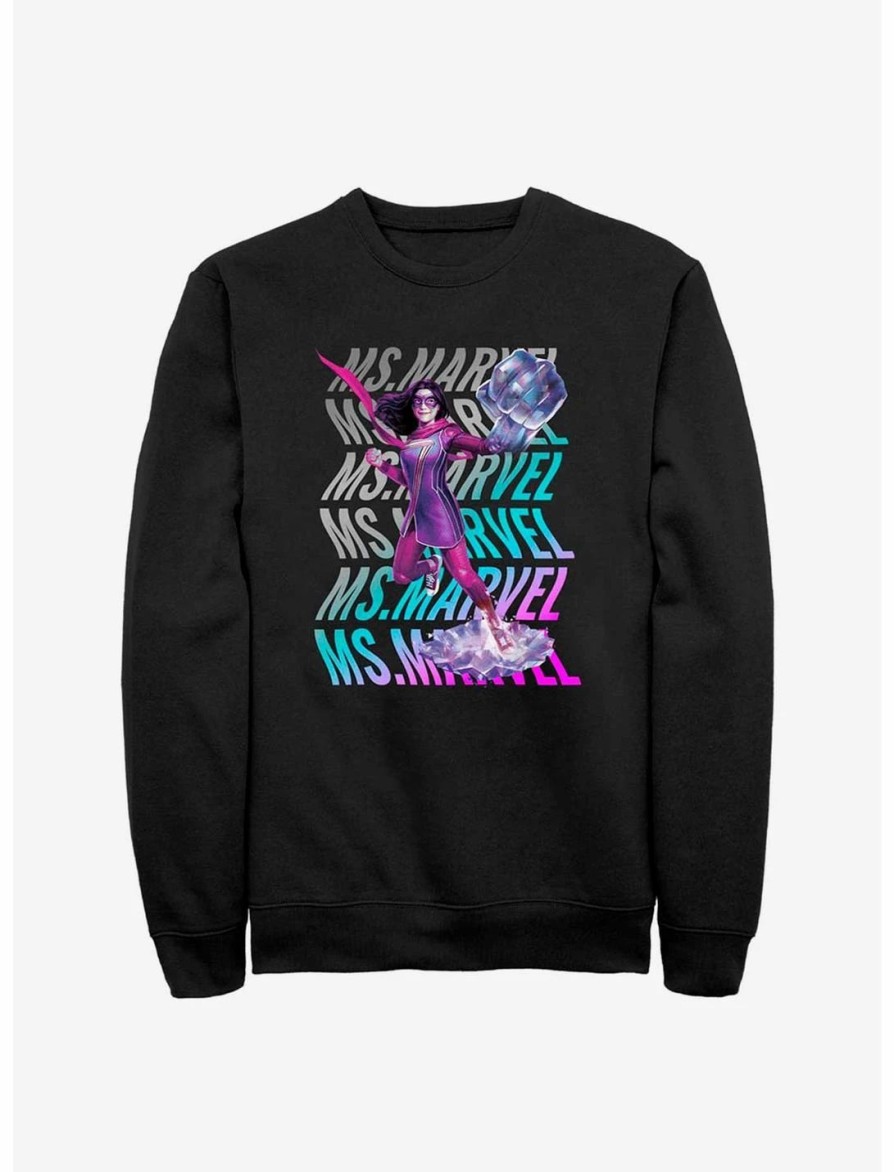 Sweaters And Cardigans * | Null Marvel Ms. Marvel Wave Sweatshirt