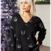 Sweaters And Cardigans * | Hunivers Her Universe Star Wars Silver Icons V-Neck Sweater