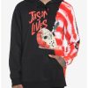 Sweaters And Cardigans * | Ourunvrs Friday The 13Th Jason Lives Split Tie-Dye Hoodie