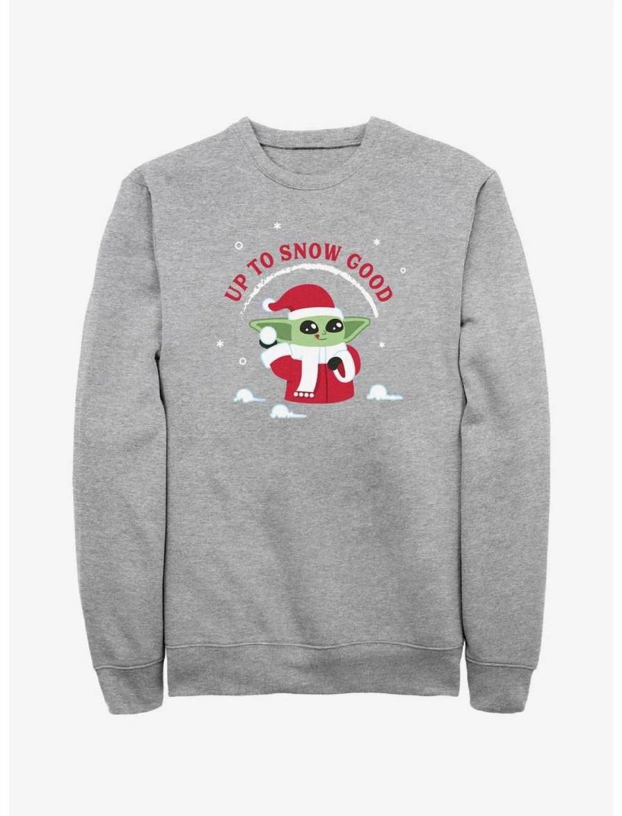 Sweaters And Cardigans * | Null Star Wars The Mandalorian Santa Grogu Up To Snow Good Sweatshirt