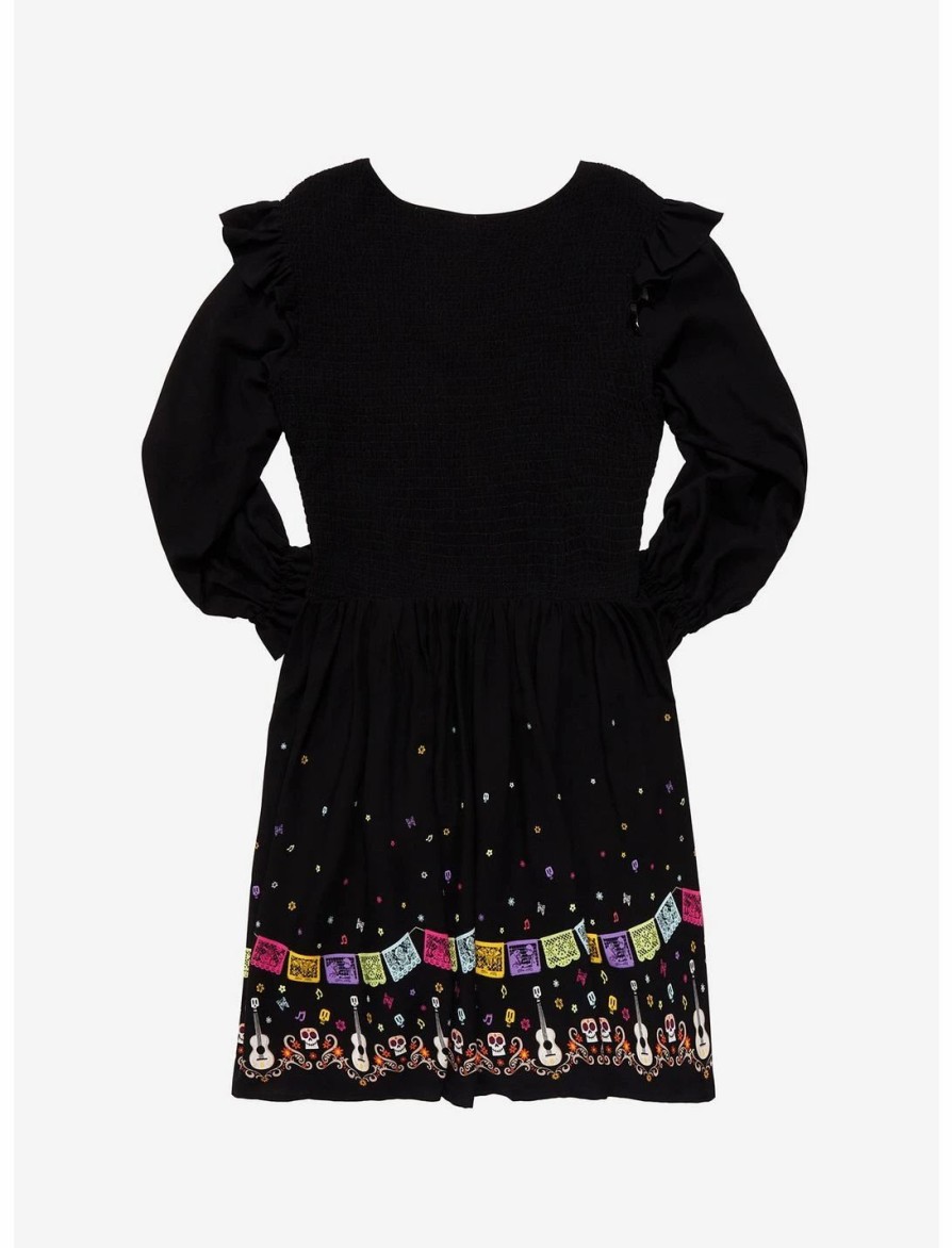 Dresses * | Hunivers Disney Pixar Coco Guitars & Icons Dress Plus Size