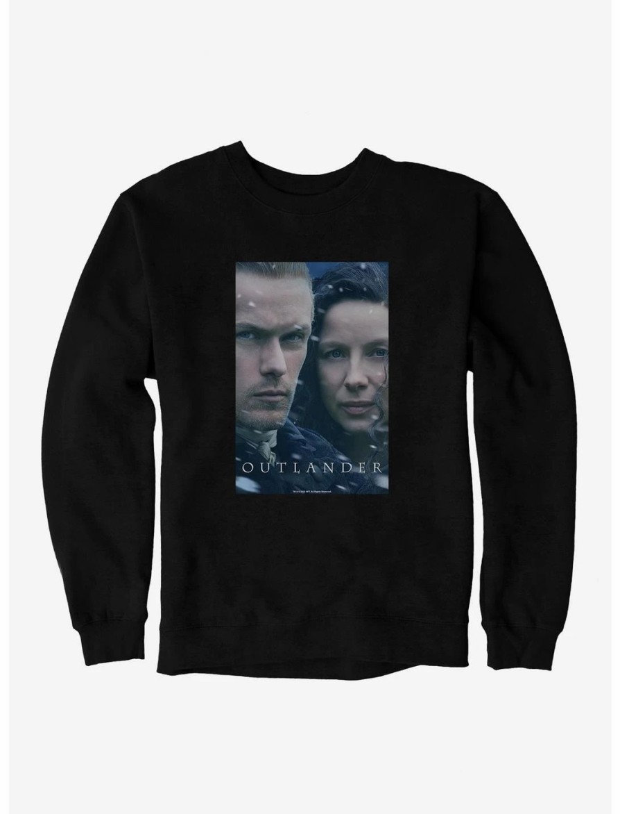 Sweaters And Cardigans * | Null Outlander Claire And Jamie Faces Sweatshirt