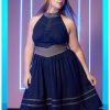 Dresses * | Hunivers Her Universe Star Wars Ahsoka Tano Halter Dress Plus Size